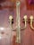 1900 - 1909 Pair Antique Gilt Bronze Ormolu Louis XV Style Sconces For Sale - Image 5 of 7