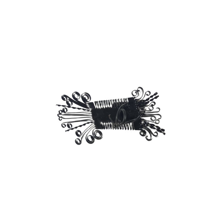 Metal Brutalist Wall Lamp, Poland, 1970s For Sale - Image 7 of 10