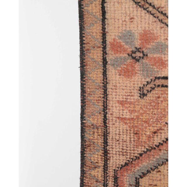 1970s Vintage Turkish Handmade Wool Cotton Orange Runner Rug For Sale - Image 11 of 11