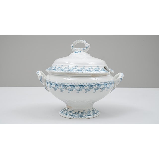 Ceramic 20th Century Belgian Special Edition Porcelain Tureen With Lid For Sale - Image 7 of 18
