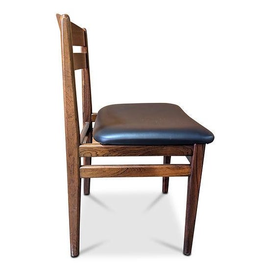 1950s Set of 6 Rosewood Dining Chairs Attributed to Boltin Stolefabrik - 102552 For Sale In New York - Image 6 of 8