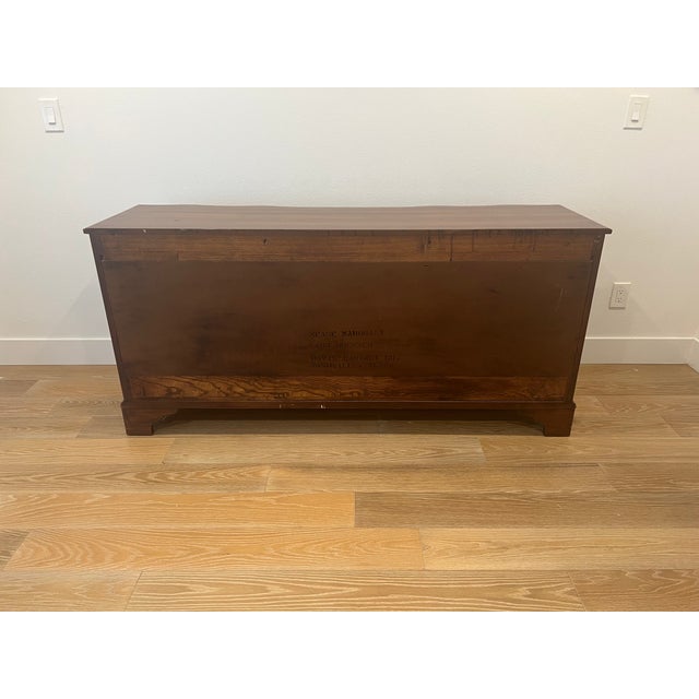 Chestnut 1965 Davis Cabinet Co. Mahogany Low-Boy Dresser For Sale - Image 8 of 10