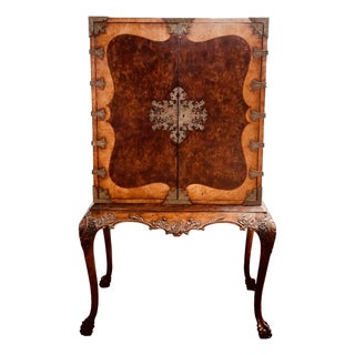 Late 20th Century Jonathan Charles Writing Cabinet Queen Anne Windsor Collection For Sale