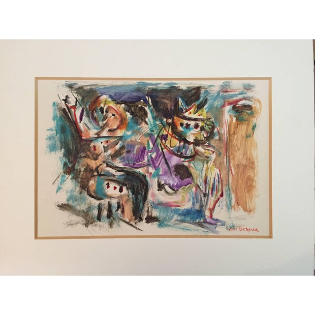 Mixed Media, Watercolor and Gouache Bergner, Yosl (Vladimir Jossif) (b Vienna, 13 Oct 1920). surrealist, surrealism....