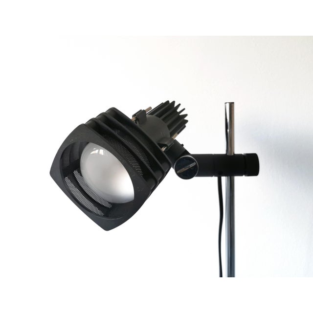 Mid-Century German Chrome and Black Floor Lamp from Hustadt Leuchten, 1960s For Sale - Image 6 of 12