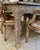 Harrison Van Horn 1970s Harrison Van Horn Natural Grasscloth Dining Table With 2 Leaf Extensions For Sale - Image 4 of 12