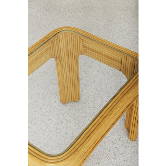 Late 20th Century Late 20th Century Pencil Reed Side Table For Sale - Image 5 of 6