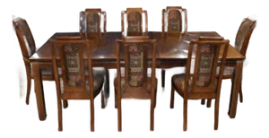 Thomasville Mystique Chinoiserie Dining Table & 10 Chairs