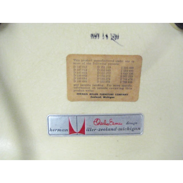 Plastic Eames for Herman Miller Early Pair 1956 Shell Chairs Labeled For Sale - Image 7 of 11