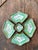Vintage Chinoiserie Hand Painted Floral Metal Tray Set For Sale - Image 10 of 12