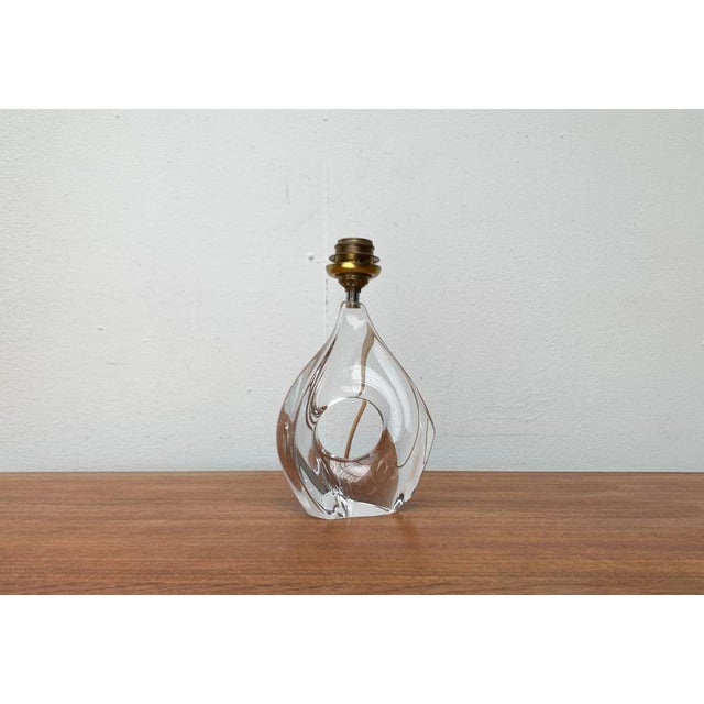 Mid-Century French Glass Table Lamp from Daum, 1960s For Sale - Image 11 of 18