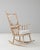 Wood 20th Century French Spindle-Back Oak Rocking Chair with Bouclé Cushions For Sale - Image 7 of 18