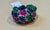 Early 20th Century Huge Tutti Frutti 18K Ring, Natural Emeralds, Rubies, Sapphires Diamonds Size 9 For Sale - Image 5 of 18