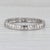 2010s 0.47ctw Diamond Eternity Circle Pendant 14k White Gold Floating Drop For Sale - Image 5 of 6