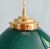 Art Deco Conical Green Opaline Pendant Lights, Set of 2 For Sale - Image 6 of 17