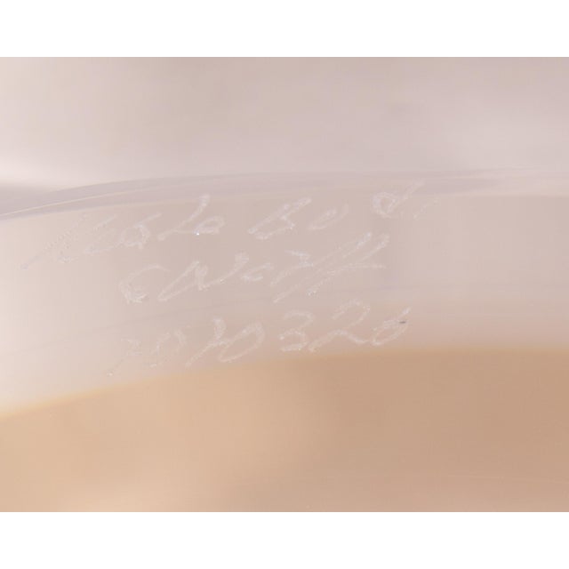 Orange Goran Warff Kosta Boda Centerpeice Bowl For Sale - Image 8 of 8