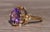 The Henly: Interesting Amethyst Ring in Yellow Gold For Sale - Image 4 of 10