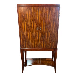 1930s Attributed to Thomasville Art Deco ,2 Door ,Bogart Chateau Dry Bar For Sale