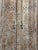1920s Antique Indian Hand-Carved Double Doors – Rustic Farmhouse Teak Wood Architectural Salvage For Sale - Image 5 of 7