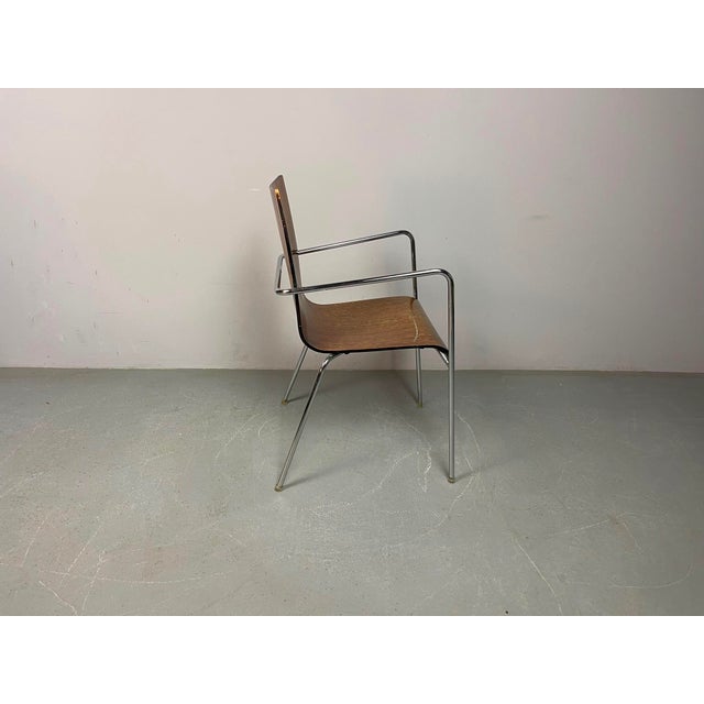 Mid-Century Modern Wengé Dining Chairs attributed to Thonet, Germany, 1990s, Set of 6 For Sale - Image 11 of 18