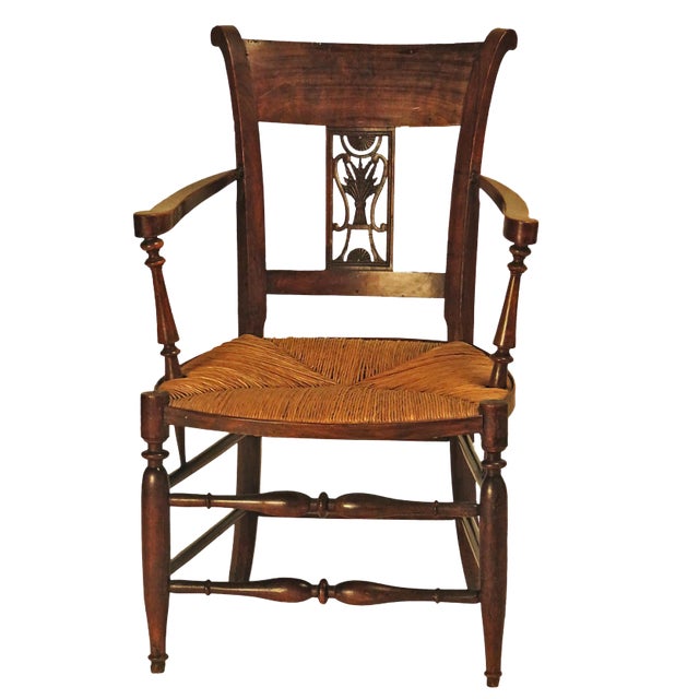 19th Century Italian Carved Armchair For Sale