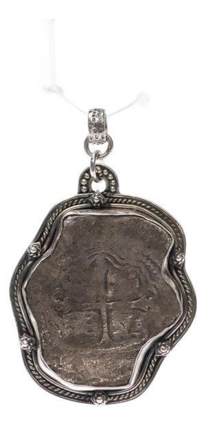 "8 Reales" Silver Coin, Circa 1640