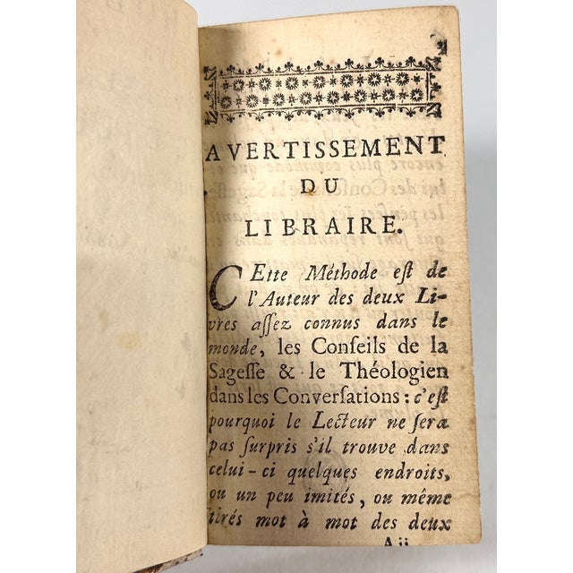 Antiquarian French Leather Prayer Book: Method for Conversing With God, 1774 For Sale - Image 11 of 18