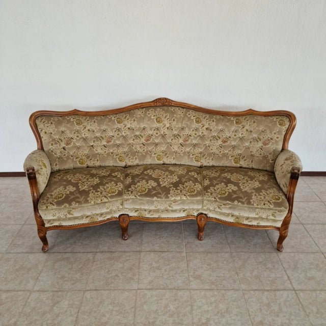 Chippendale Sofa and Armchairs, 1980s, Set of 3 For Sale - Image 3 of 11