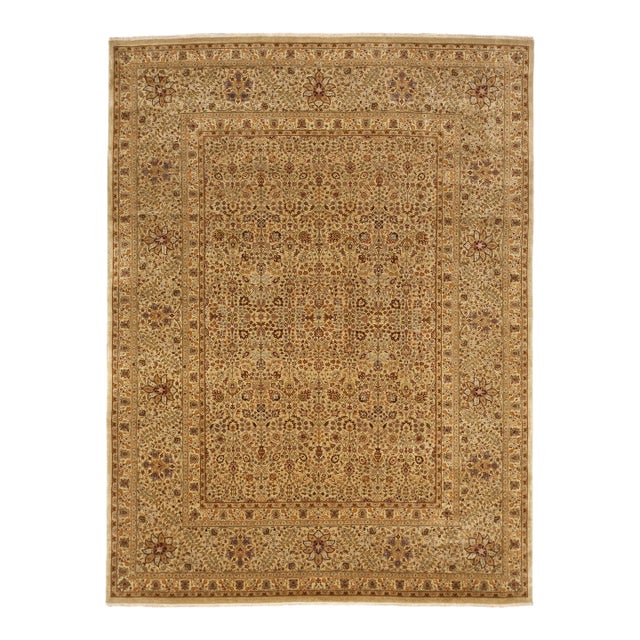 Early 21st Century Vintage Hand Knotted Wool Rug. 9'x 11'8" For Sale