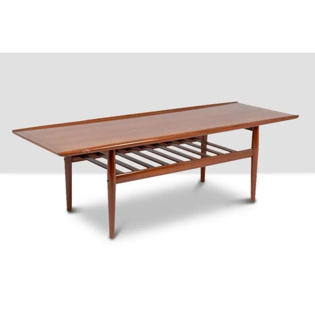 Wood GJ106 Coffee Table in Teak by Grete Jalk for Glostrup, 1960s For Sale - Image 7 of 7