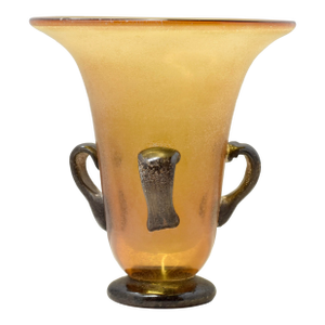 1970s Roman Amphora Tuscan Venetian Murano Art Glass "Scavo" Kreiss Vase