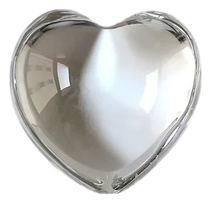 Baccarat French Crystal Heart Paperweight Decorative Object