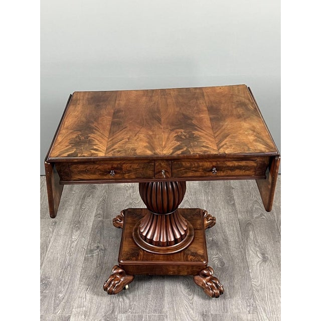 19th Century Mahogany Drop-Leaf Table For Sale - Image 12 of 13