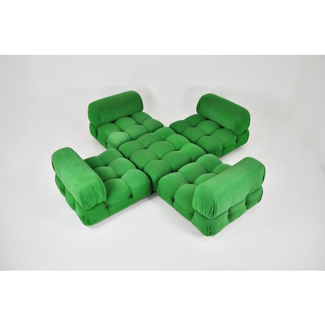 Green Camaleonda Sofa Set by Mario Bellini for B&B Italia, 1970s, Set of 5 For Sale - Image 9 of 14