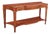 Neoclassical Style Mahogany Serpentine Console Table With String Inlay For Sale