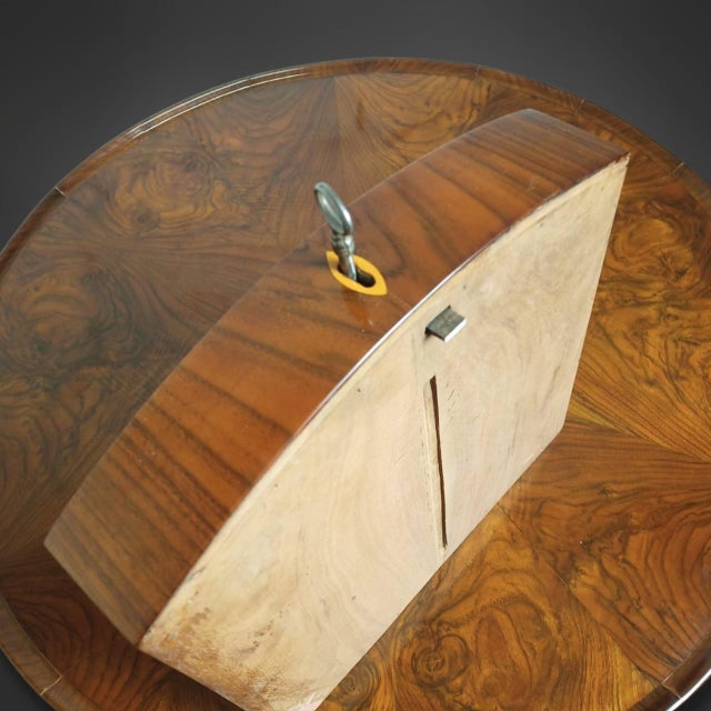 Biedermeier Walnut Side Table with Rotating Top, 1825 For Sale - Image 13 of 16