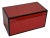Hollywood Regency Style Lacquer Trinket Box Chinese Red and Black For Sale