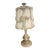 Hand Painted Filigree 1920 Antique Boudoir Lamp For Sale
