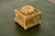 Tiffany Studios New York Grapevine Bronze Doré and Favrile Slag Glass Inkwell For Sale - Image 14 of 14