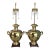 Vintage Marbro Polished Brass "Hydria" Table Lamps Dual Light a Pair For Sale