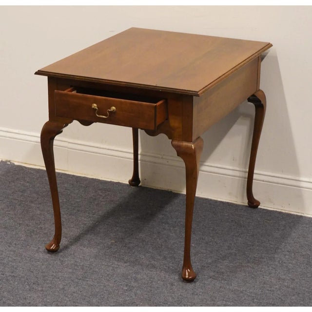 Madison Square Adams County Collection Solid Pennsylvania Cherry Traditional Style 22" Accent End Table For Sale In Kansas City - Image 6 of 12