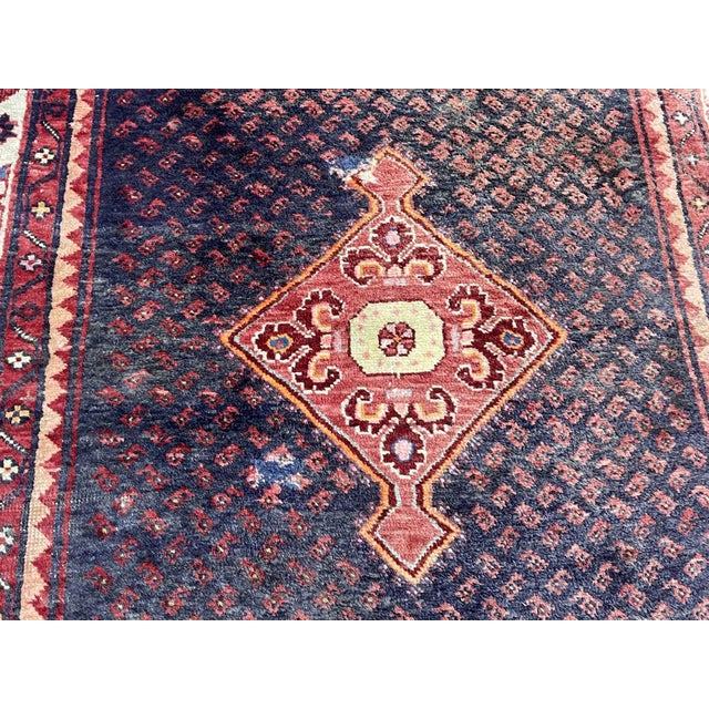 Red Middle Eastern Handmade Wool Rug For Sale - Image 8 of 11