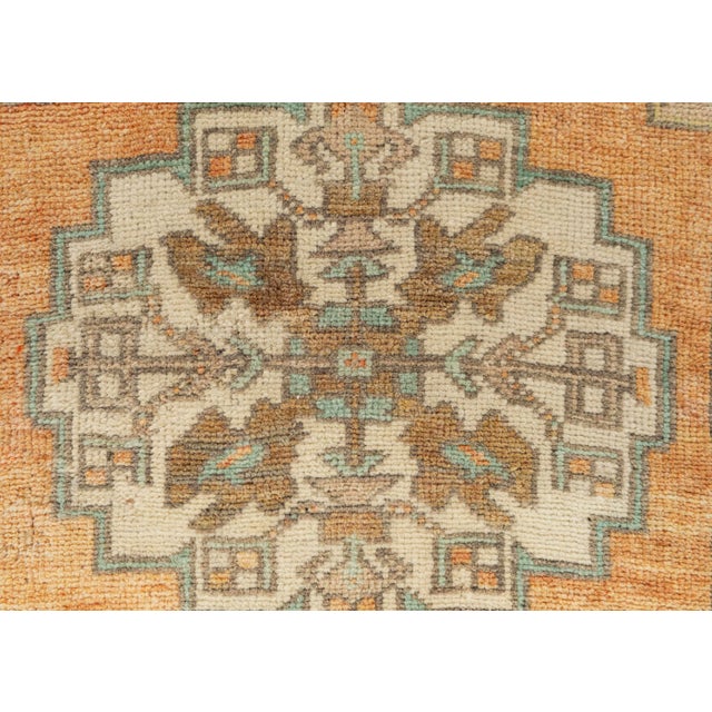Turkish Mini Rug Oriental Hand Knotted Vintage Rug 1'9" x 3' #21099 For Sale - Image 4 of 8