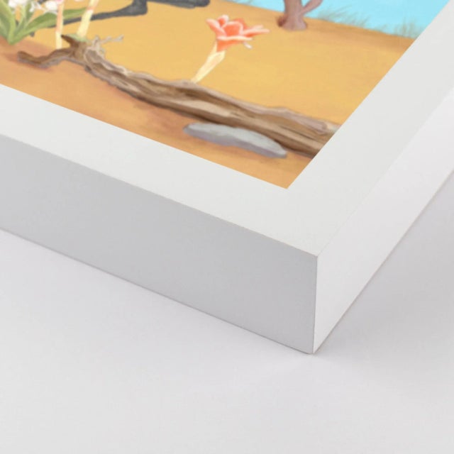 Not Yet Made - Made To Order Palm Beach Paradise by Allison Cosmos, Set of 3, in White Framed Paper, Large Art Print For Sale - Image 5 of 9