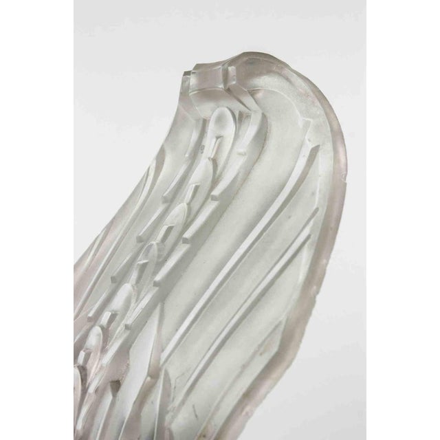 Art Deco French Sconces in Metal and Art Glass, 1940s, Set of 2 For Sale - Image 13 of 14