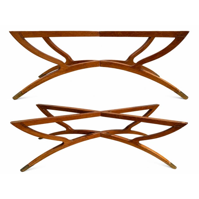 Vintage Moroccan Brass Tray Top Table With Folding Spider-Leg Base For Sale - Image 10 of 10