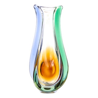 Vase by Hanna Machanovska for Mstisov Glassworks, Czechoslovakia, 1960s For Sale