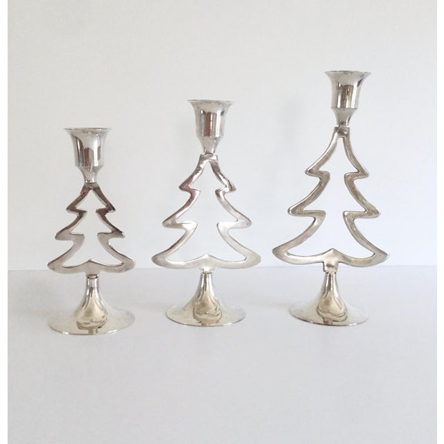 Vintage International Silver Co. SilverPlate Christmas Trees