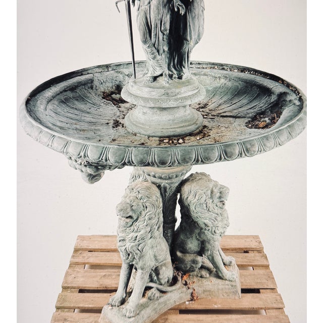 Vintage Pompous Park Fountain, 1890s For Sale - Image 3 of 7