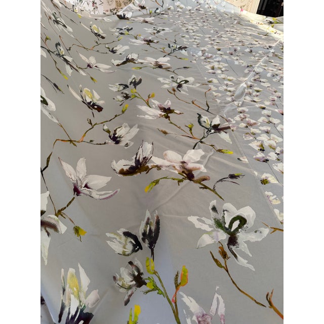 Beautiful Romo Magnolia Print Custom Oval/Round Tablecloth For Sale - Image 11 of 12